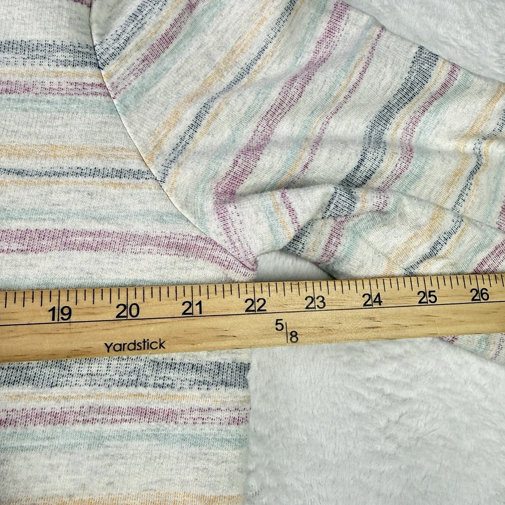 Marine Layer Mens Medium Striped Henley Pullover Sweatshirt Portola Beach Hoodie - Picture 7 of 9